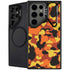Orange Camo Galaxy Cases